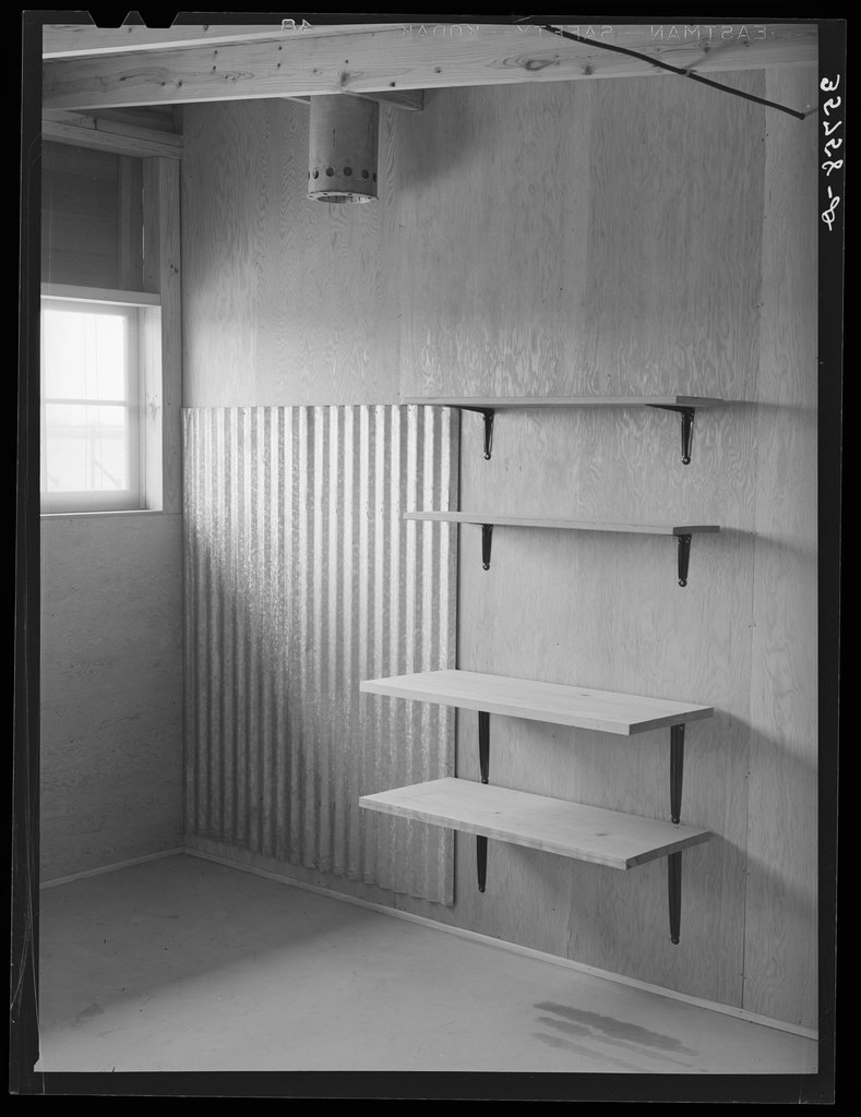 Shelves will serve as storage